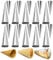 JasCherry 20 Piezas Set Molde de Croissant Forma de Acero Inoxidable con Grande y Pequeño Forma de Cono para Hornear Tubos para Rollos de Crema de Concha de Cruasán #3