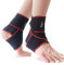 Teylam Sprunggelenkbandage, Einstellbares bandage fußgelenk, Flexible Knöchelbandage, Ultra Dünn Fußbandage, Laufen Fussball, Rechte und Linke Fußgelenk (Rot 2 Stück)
