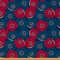 Stoff mit Mohnblumen als Meterware Blütenblatt botanische Zweige Möbelstoff für Stühle Sofa Couch Outdoor Stoff wasserdichter Dekorationsstoff für Polster und Heimwerkerprojekte 460x150cm rot