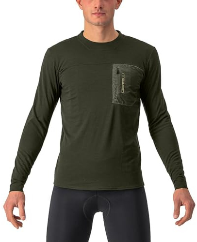 CASTELLI 4522506-075 UNLTD MERINO LS Men's Sweatshirt Military Green XXL