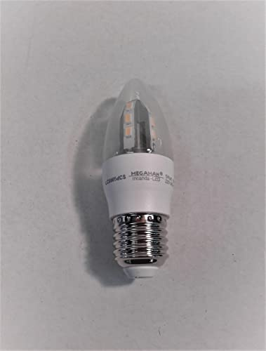 MEGAMAN _ Bulb _ Flame LAMP / INCANDALED / E27 / 5W / 400LM / 100-10% / 2800K / 25,000 HRS _MM04486