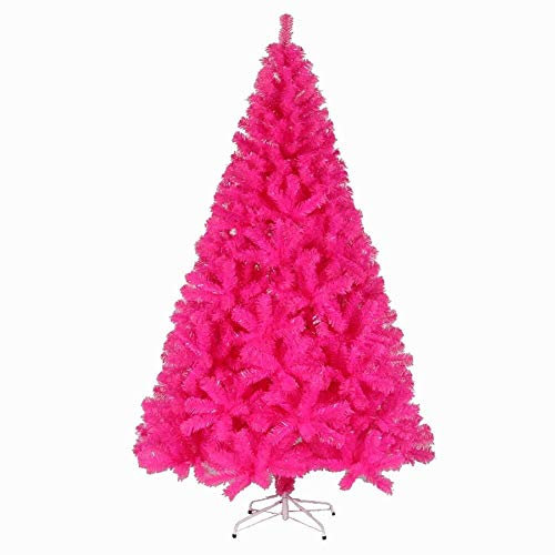 LITING Weihnachtsdeko 150cm Kleine Encrypted PVC Kahler Baum Weihnachtsbaum Mall Layout-7 Farben erhältlich (Color : Pink, Size : 5Ft(150CM))
