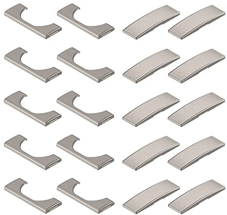 10 x siwitec Blum CLIP top BLUMOTION Scharnierabdeckkappen-Set für 95° Stollenscharnier und 110° Eckanschlag, vernickelt