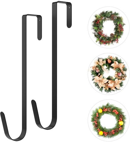 Estefanlo Wreath Hanger for Front Door, Door Wreath Hanger, Front Door Wreath Hanger