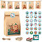 Adventskalender Zum Selbstbefüllen, 24 pcs - adventskalender selber befüllen, Geschenk adventskalender zum befüllen kinder, Klappkarten Seil Clips in der adventskalender tüten