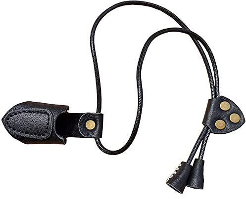 Karriter Archery Thumb Ring Finger for Hunting Recurve Bow Cow Skin Soft Leather Protector Glove