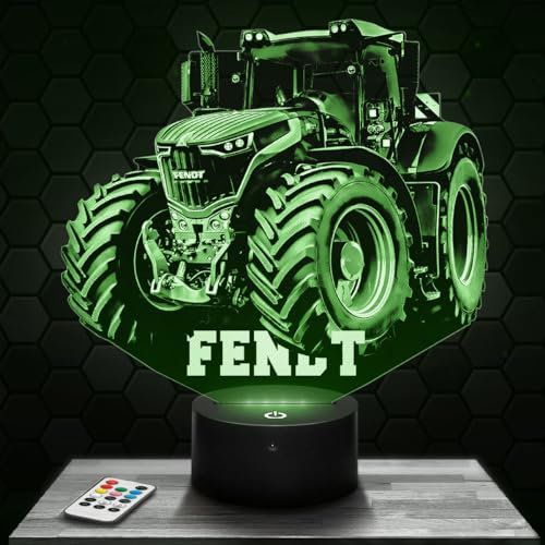Lampephoto.fr Nachttischlampe Landwitschaftlicher Traktor Fend deko Sammlung Miniatur 1 32. Geschenkidee Mann objekt Traktor Fend Nachtlicht Erwachsene deko Zimmer. Weihnachten TOP