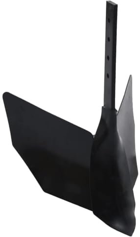 Lawn & Garden-Tiller Plough Attachment Black Metal-Home & Garden