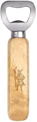 'Viking Warrior with Battle Axe' Wooden Bottle Opener (BO00079221)