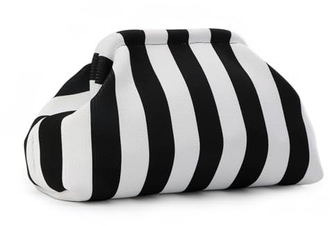 LHHMZ Sommer Strand Clutch für Frauen Knödel Kupplung Gewebte Häkelhandtaschen Lässige Wolken Häkeltasche