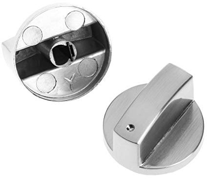 2 piezas de interruptor para estufa, perilla de metal, control de cocina, horno de cocina, llave para calentador de agua caliente