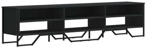 Meuble TV en bois d'ingénierie noir 180 x 34 x 41 cm, wenjingqi-848574