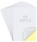 20 Sheets Double Sided Adhesive Sheets, A4 Size Clear Self-Adhesive Sticky Sheet with Yellow Liner, Extra Strong Adhesive & Easy to Cut Craft Tape Sheet for DIY Arts Party Photo Albums Home Decoration