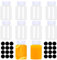 Valicaer Plastic Juice Bottles with Lids,10Pcs 150ml Empty Juice Bottles Mini Smoothie Bottles Clear Plastic Juicing Drinks Bottle Containers with Label Shot Bottles for Water,Milk,Ginger
