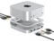 Mac Mini M4 Dock with NVMe SSD Enclosure (up to 8TB) - Aluminium Hub and Stand and HDMI port for Mac Mini M4 / M4 Pro 2024 - Mac Mini Dock with 10Gbps, USB 3.0 & 2.0 Ports, SD/TF, HDMI 4K60HZ