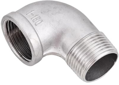 1 PZ 1/21/43/83/412Femmina X Maschio Raccordo for Tubo Filettato Gomito Stradale Acciaio Inox 304(3/8)