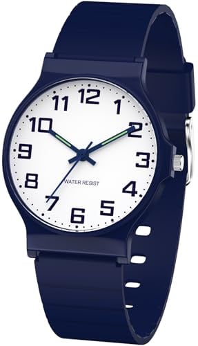 SOCICO Kids Analog Watch Boys Girls Watch, 30M Waterproof Sports Watches for Teen for Ages 8-16, Easy to Read Children's Watch Kids Great Birthday Gifts Christmas Day