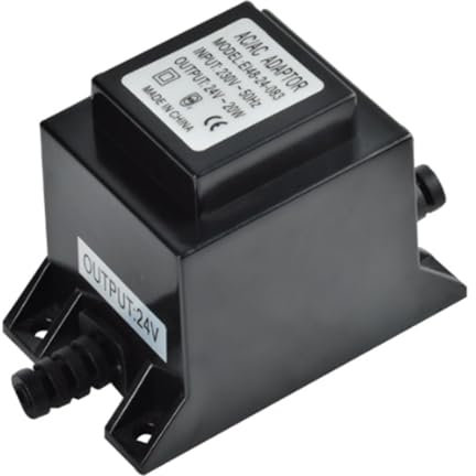 Luobannm Transformador Toroidal Impermeable Tipo e, CA 220 A 24 V, Transformador de Potencia para Iluminación Subacuática, 20 W, CA 24 V