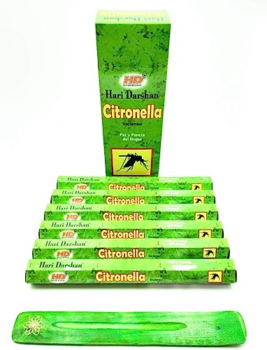 120 x Citronella Räucherstäbchen mit HD Aschenbecher