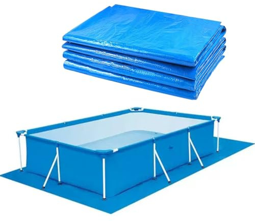Tapis de Sol pour Piscine, Bâche de Sol Rectangulaire pour Piscines Encadrée, Imperméable Protection du Fond de Piscine pour Piscines gonflables & Hors Sol (250 * 340cm/98.43 * 133.86in)