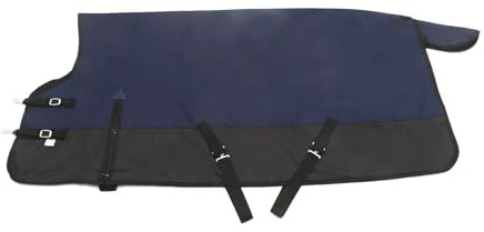 Pferdedecke Winterdecke 1200D Highneck 150g 115, 125, 135, 145, 155 cm (Navy, 145 cm)