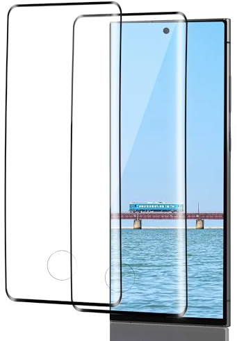 ICESPRING für Panzerglas für Samsung Galaxy S23 Ultra 5G Schutzfolie, 2 Stück Fingerabdruck-ID Panzerfolie für Samsung S23 Ultra Folie, 9H Härte Schutzglas für Galaxy S23 Ultra Panzer Schutz Glas