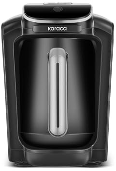 KARACA Hatır Neo Turkish Coffee Maker Silver - Electric Mocha Pot with 3 Coffee Strengths, 300 ml - 5 Cup Capacity, 735 W, Automatic Shut-Off and Overheating Protection (Silber)