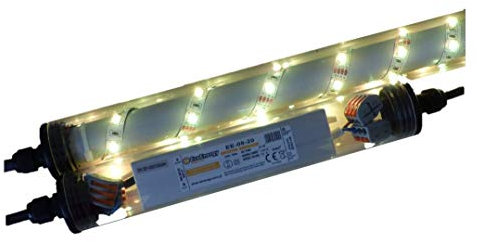 Led Gabionen Licht Beleuchtung LED 2x0,9m länge 360° Farbe warmweiß Außenbeleuchtung Steinmauer Garten