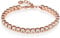 namana Roségold Tennis Armband für Damen, Edelstahlarmband mit Swarovski-Kristallen besetzt, 18 Karat Rosé-Gold vergoldet, Damenarmband mit Geschenkbox (21)