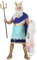 W WIDMANN MILANO Party Fashion - Kostüm Poseidon, griechischer Gott, Gott des Meeres, Unterwasserwelt, Faschingskostüme