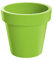Erhard-Trading Blumentopf Valencia Pflanztopf Übertopf Blumenkübel Kunststoff Limette Ø 13 cm