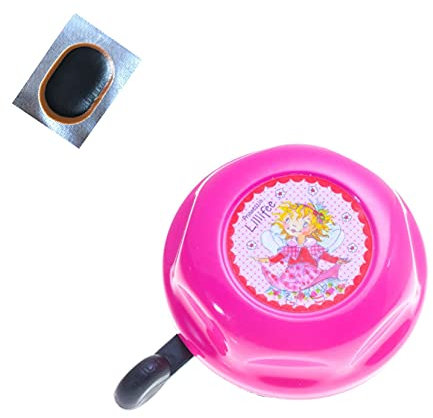 Klingel Kinder Fahrradklingel für Kinderfahrräder Prinzessin Lillifee inkl. Schlauchflicken