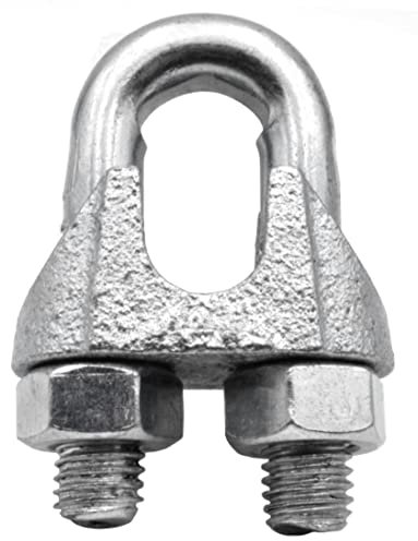 Design61 Lot de 10 serre-câbles métalliques de 8 mm (5/16) galvanisés anciennement DIN 741