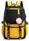 FANDARE Schulrucksack Mädchen Schulranzen Jungen Schultasche mit USB-Ladeanschluss Teenager Daypacks für Damen Universität Reisen Ergonomischer Kinder Schultasche mit Haarballen-Anhänger Gelb