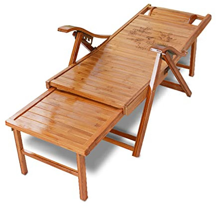 KOWJIFH Liegestuhl Tragbare Klappstühle Chaiselongues Sonnenliege Chaiselongue Entspannender Liegestuhl Terrasse Balkon Gartenstuhl Nickerchenstuhl Campingbett Reisestuhl Innen und Außen