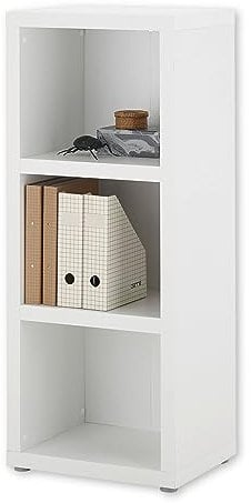 DEINE TANTE EMMA 35-592-17 Regal MODICA Stauraumregal für Bücher und Ordner etc. in weiß ca. 50 x 123 x 38 cm