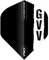 RED DRAGON Hardcore Gian Van Veen Black with GVV Logo Standard Dartflug - 3 Set pro Packung (insgesamt 9 Dart-Flights)