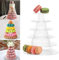 Macaron-Turm-Präsentationsständer, transparent, rund, Macaron-Turm, Tablett, Macaron-Display, Regal und Kunststoff-Kuchen-Dessert-Ständer für Weihnachten, Hochzeit, Geburtstag, Party-Dekoration (6