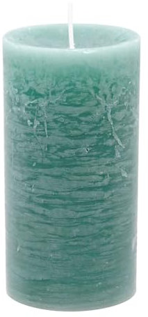 Rustic Stumpenkerze Grün Salbei Tischdeko Adventskranz Brenndauer ± 60h Ø 7cm H 13cm