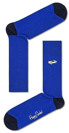 Happy Socks Ribbed Embroidery Car Hohe Socken Bedruckte Unisex Erwachsene, bunt, 41-46