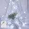 LED Lichterkette Außen Batterie Wasserdicht 3M Outdoor Lichterkette Innen Batterie Timer für Balkone, Fenster, Tür, Wände, Kinderzimmer, Schlafzimmer, Halloween, Weihnachten, Hochzeiten, Kaltweiß