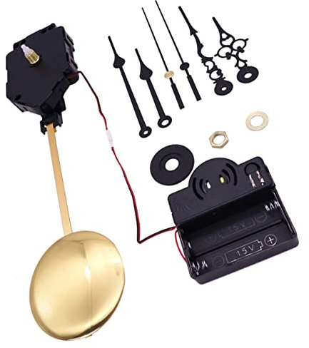 jojofuny 1 Satz Glockenspiel Oszillierende Bewegung Pendel Musical Uhr Hohe Drehmoment Wanduhr Mechanismus Uhr Zubehör Sweep Stille Uhr Bewegung DIY-Uhr Die Uhrzeit Nennen Uhrwerk Metall
