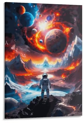 GQmoney Stellar Chaos-Poster, Raumdekoration, ästhetisches Poster, künstlerisches Poster für Schlafzimmer, Wohnzimmer, Wände, Party-Dekoration, 50 x 75 cm