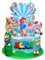 Dekewe Super Cake Toppers, Themed Birthday Cake Decorations for Girls and Boys Birthday Party Decoration, Personalised Paper Cake Decorating Kit Happy Birthday Cake Topper