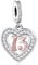 Mon & Sons 13 18 21 30 40 50 60 70 80 Birthday Age Anniversary Rose Gold Love Heart Charm Bead Pendant 925 Sterling Silver Pandora Compatible Charm Moments Bracelet
