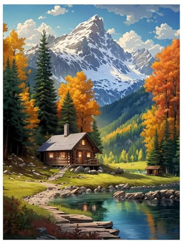 Mafenr Art Landschaft Diamond Painting Erwachsene, Landschaft Diamant Painting, Diamant Painting Bilder für Geschenke und Wanddekorationen (30x40cm)