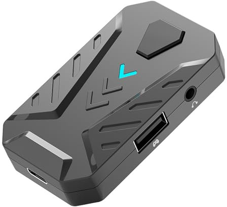SPONGL Gaming Tastatur Maus Konverter Gamepad Mobile Controller Tastatur Maus Adapter Konverter mit Vibrationseffekt