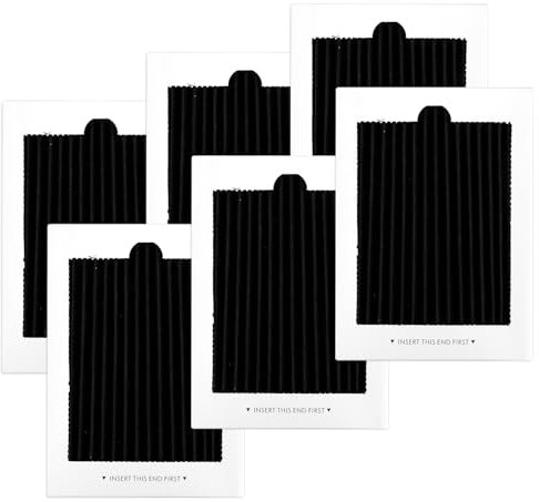 6pcs Refrigerator Air Filter Replacement, Air Filter Replacement Strong Absorption Air Filter for Fridge Air Filter Replacement Compatible with Frigidaire Electrolux