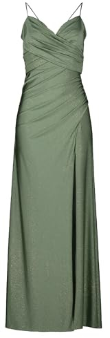 Vera Mont Damen Abendkleid im Glitzer-Look 42, Green/Green