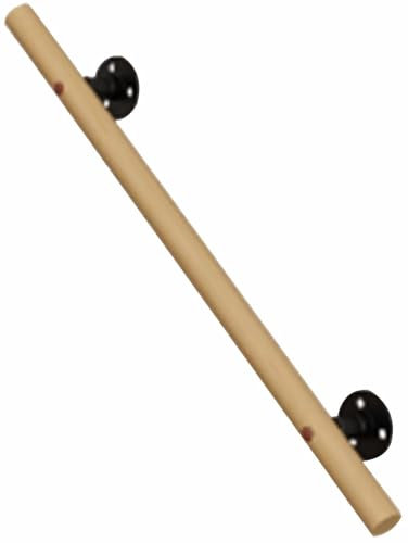 Pasamanos de madera para escaleras interiores de 6/5/4/3.6/3.5/3/2.8/2.4/2.2/2 metros de largo, barandilla de escalera redonda para ancianos y niños (color: marrón)